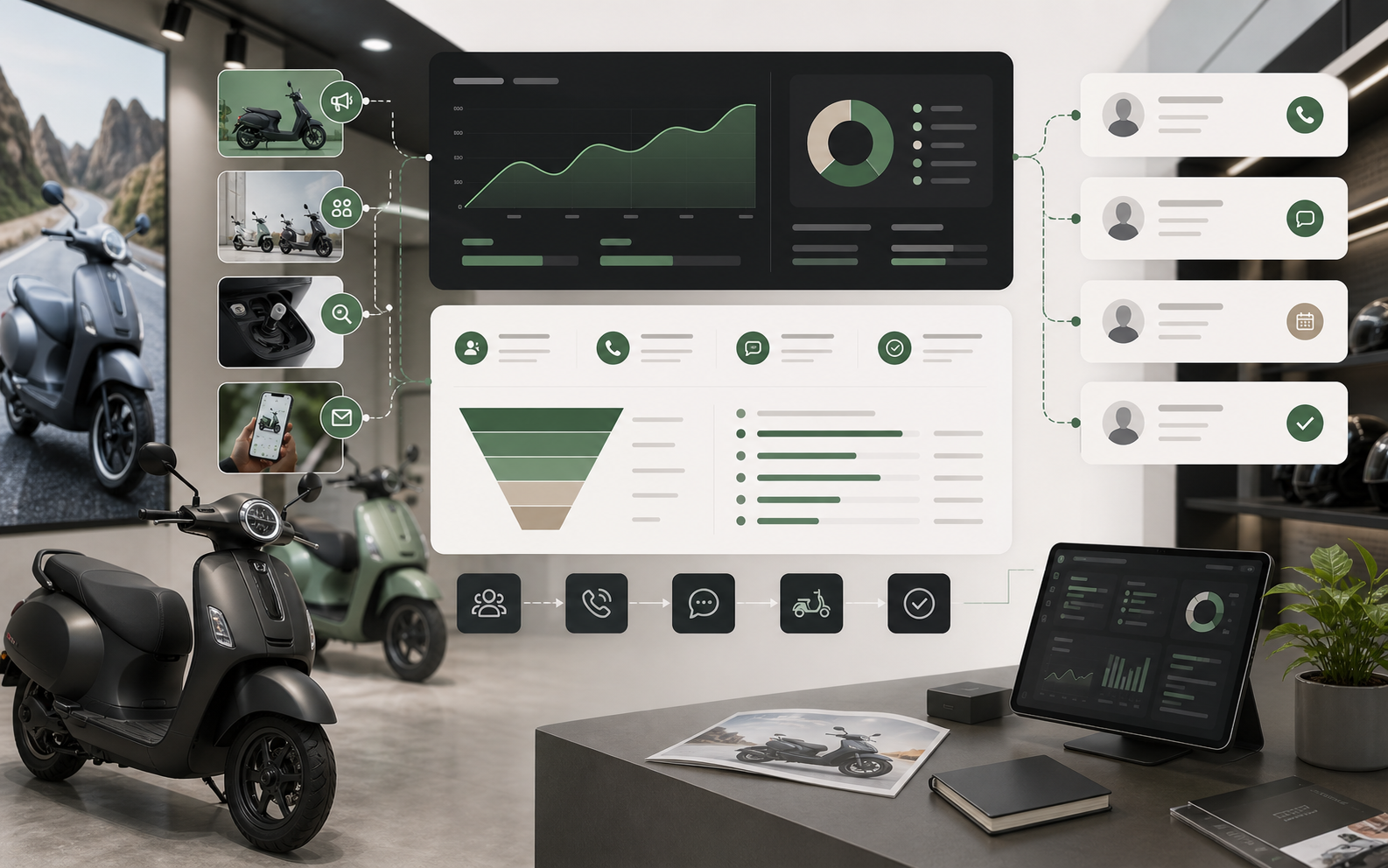 Bajaj Chetak lead generation campaign visual